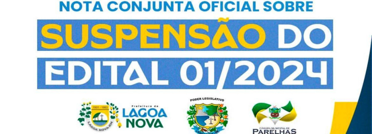 SUSPENSÃO DO CONCURSO PÚBLICO