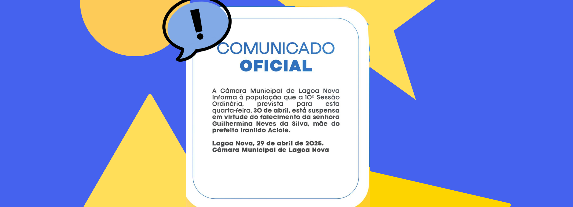 COMUNICADO OFICIAL