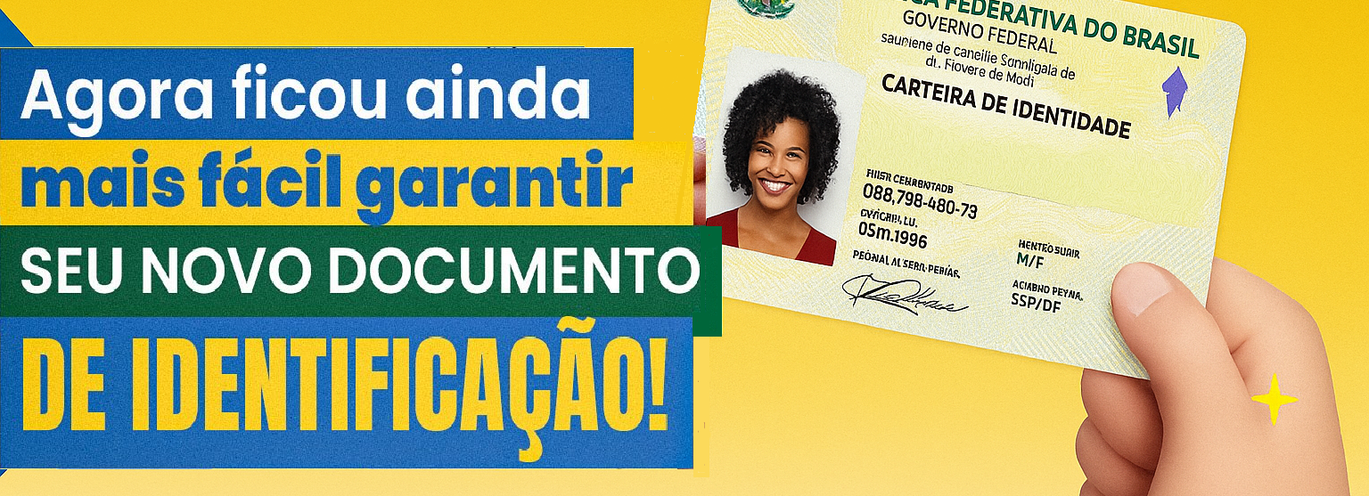 A emissão da Carteira de Identidade Nacional está de volta!