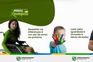 DIA NACIONAL DA LUTA DA PESSOA COM DEFICIÊNCIA