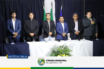 A Câmara Municipal de Lagoa Nova realizou mais uma Sessão Solene de entrega de Titulos de Cidadania Lagoanovense.