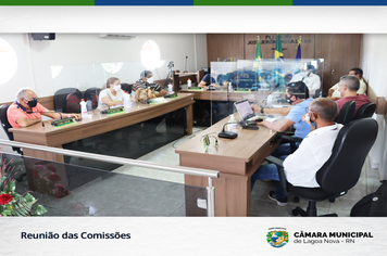 Comissões permanentes se reúnem para discussão do Projeto de Lei nº 020/2021 do Poder Executivo Municipal.